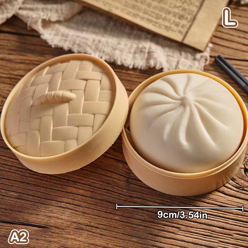Giant Dumpling Squeeze Toys Anxiety Relief Fidget Toy Simulation Food Steamed Stuffed Bun Soft Squeeze Decompression Dough Toy