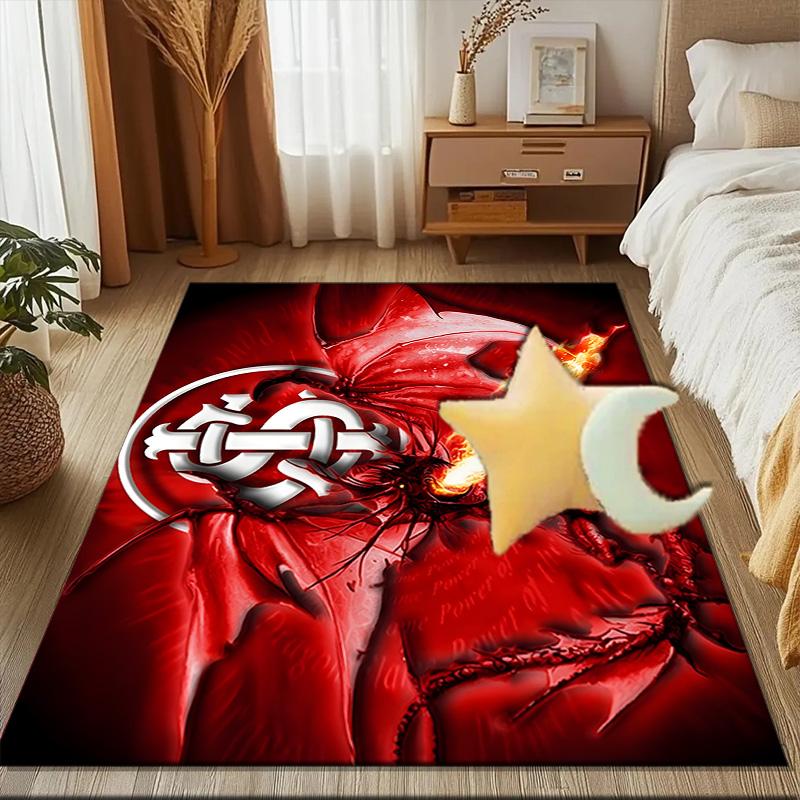 Intercontinental Football Crest Rug Game Carpet, Floor Mat for Bedroom Living Room Entryway Rug, Home Decor Idea Gift for Christmas birthday