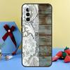 Western Rustic Barn Wood Lace Case For Samsung Galaxy A13 A33 A53 A16 A17 A54 A34 A14 A15 A35 A55 A52 A12 A32 A26 A36 A56
