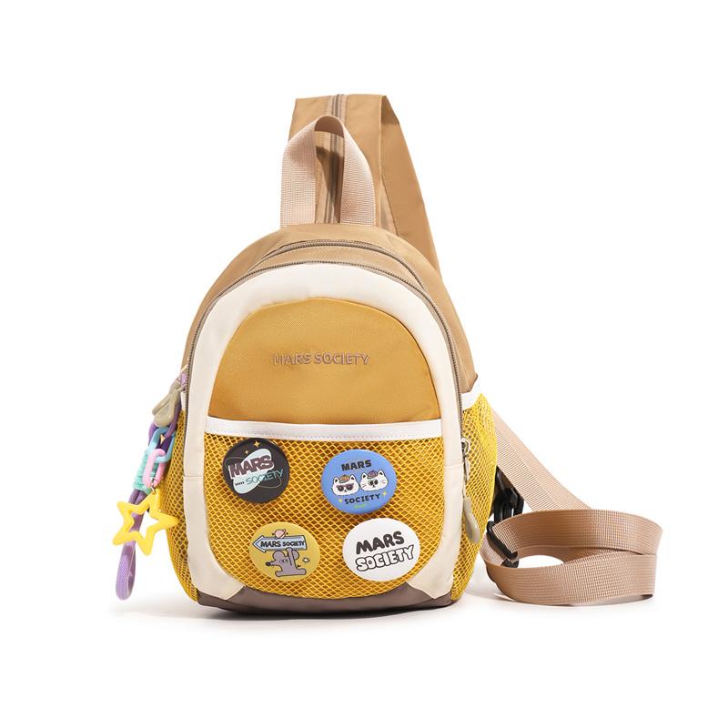 Color Block Schoolbag Women s Lightweight Travel Backpack Small