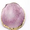 1Pc  Exclusive Nail Resin Palette Gold Edge Agate Flakes Nail Painting Color Palette Nail Display Board Tools
