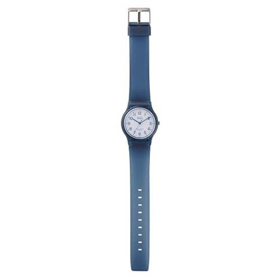 Citizen QQ Zegarek na rękę Analogowy 10 Atmosfer Wodoodporny Pasek Uretanowy V06A-519VK Niebieski Przezroczysty