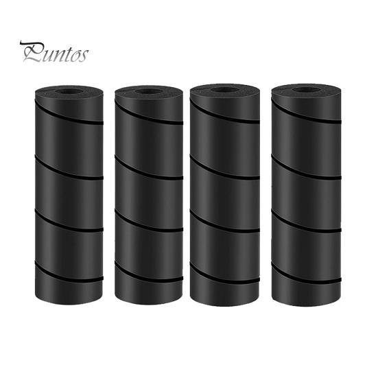 

4 шт. Защитные накладки на ножки кровати, предотвращающие столкновения, подушки для ножек стола, жесткие защитные накладки на ножки мебели, конструкция из резьбы, без клея, простая установка стула чёрный