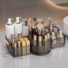 Clear Makeup Organizer Box 360° Rotating Lipsticks Make Up Container Cosmetic Storage Box  Bathroom