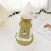 Spring and Summer Pet Dog and Cat Cartoon Vests, Clothes, Skirts, D-button, Dog Leash, Cat Chest Straps