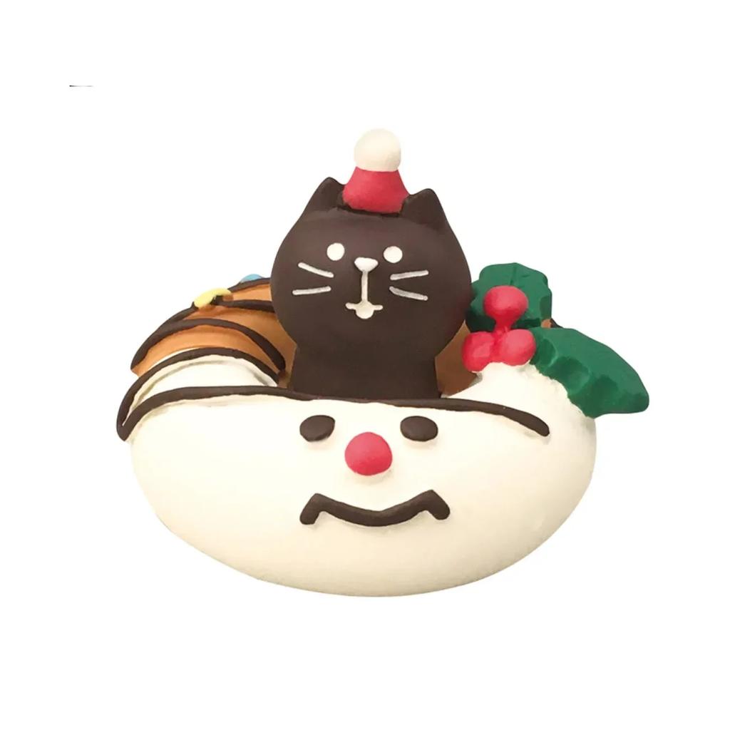 Zakka Japanese Cat Christmas Miniature Scene Props Shooting Office Bookshelf Decoration Collectible Desktop Decorations Gifts