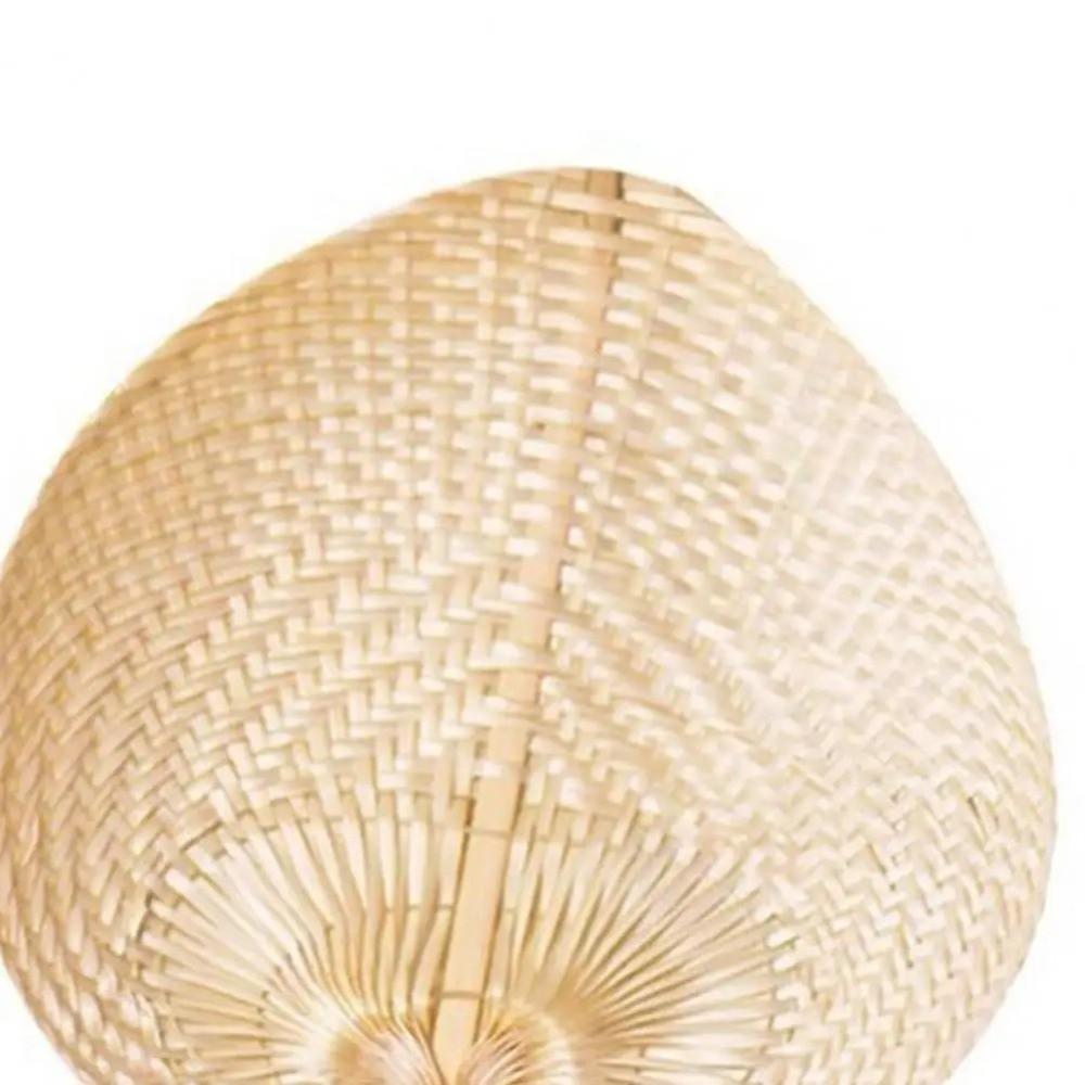Lightweight Bamboo Fan Hand Weaving Summer Cooling Fan Guest Favors Palm Leaf Fan Summer Accessory