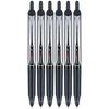 Pilot Precise V5 RT Retractable Liquid Ink Rollerball Extra Fine Black 6 Pens Pen, 0.5mm, Ink,