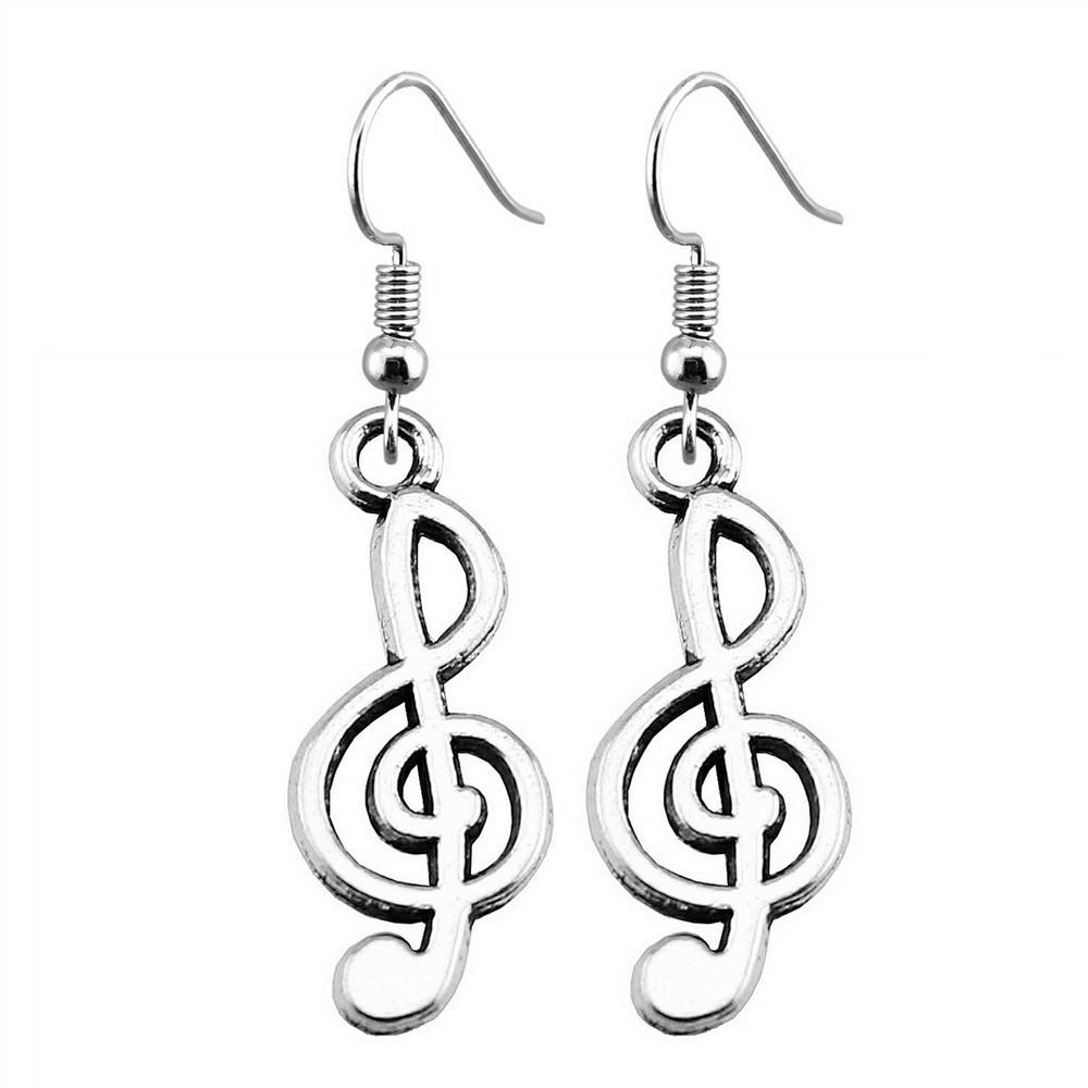 Electric Guitar Dangle Earrings Rock Music Themed Jewelry For Women