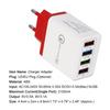 Portable Travel 4 USB Ports Fast Charging QC 3.0 Wall Charger Power Adapter