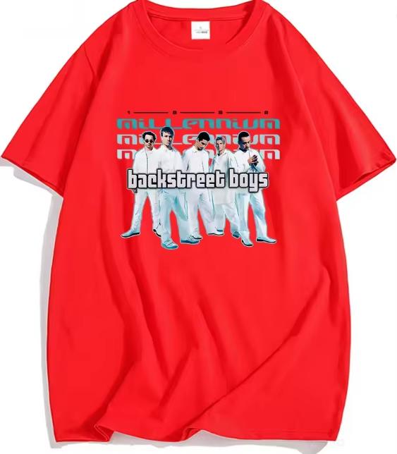 Backstreet Boys Millennium Tour Musik Vintage T-Shirt Unisex Unisex Hipster Beliebte Oberteile Sommer Mode Streetwear Unisex T-Shirts Geschenk