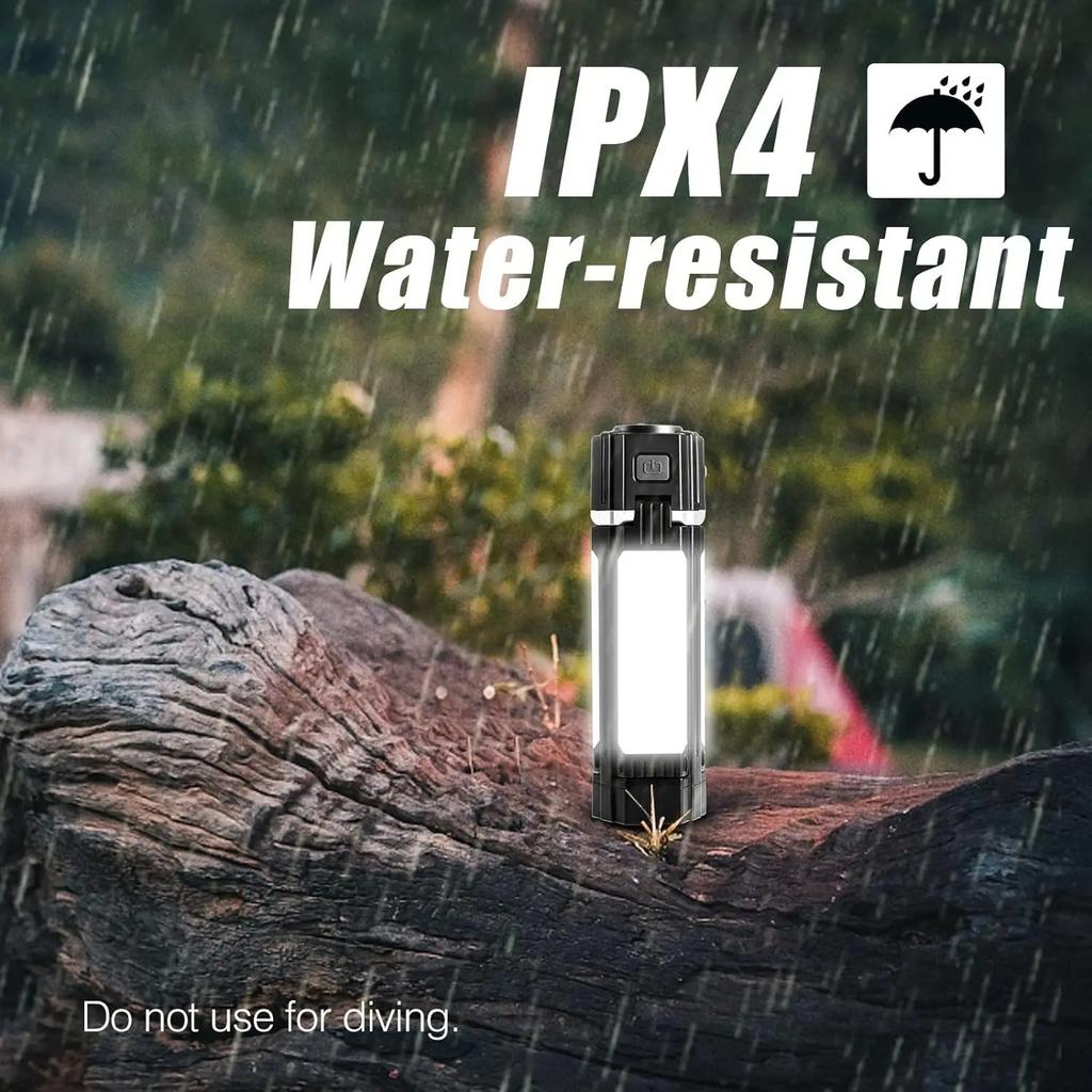 Rechargeable Outdoor Camping Light Tent Lamp Multi-functional Portable Foldable Flashlight Emergency Power Bank Work