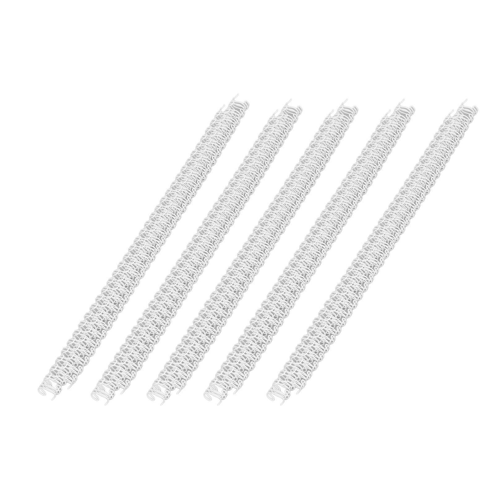 100Pcs Double   Wire Binding Spines 34 Teeth 3:1 Pitch 7.9mm Diameter 40 Sheet Capacity     Spiral Binding Coil