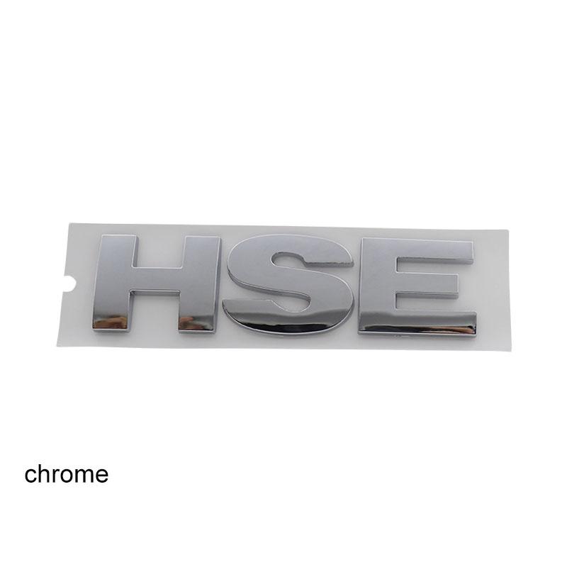 3D Premium HSE Letters for Sport England UK SUV Off Road car Engine Hood Fender trunk Tail Rear Decal Emblem Badge Sticker