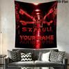 Custom Name ST.pauli Wall Tapestry Aesthetic Wall Hanging Printed Fabric Blanket Decorative Tapestries for Bedroom Living Room Home Decor
