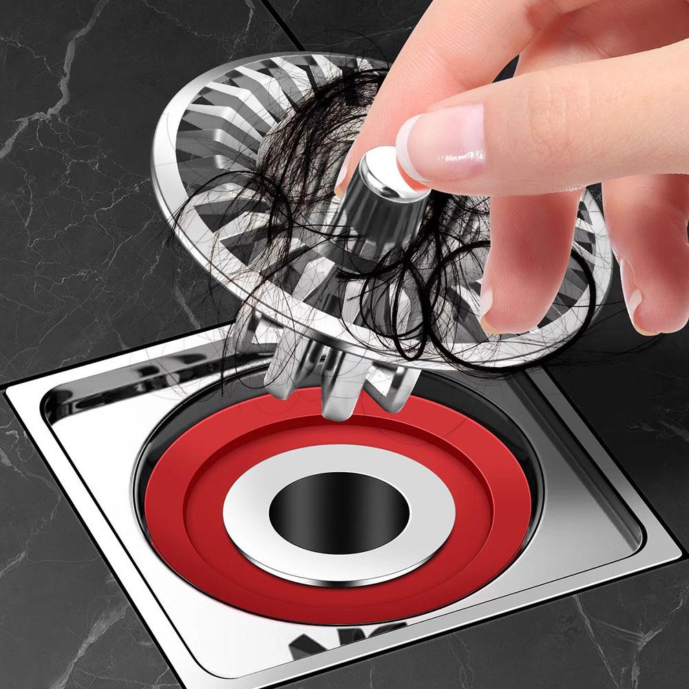 Effective Hair Blockage Solution Hotel Silicone Floor Drain 15cm Circular Shower Drain Effective Hair Blockage