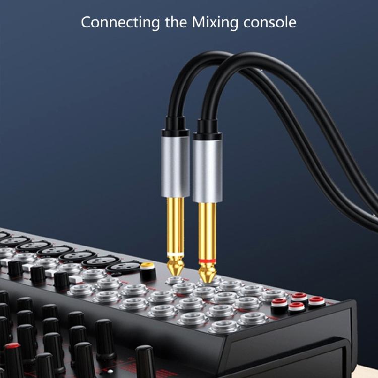 6.5mm to 3.5mm Sound Cable Double Channel Y Splitter Cord for Car Sound Systems