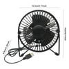 New Hot Selling USB LED Clock Mini Fan With Real Time Temperature Display Desktop 360 Cooling Fans For Home Office Summer