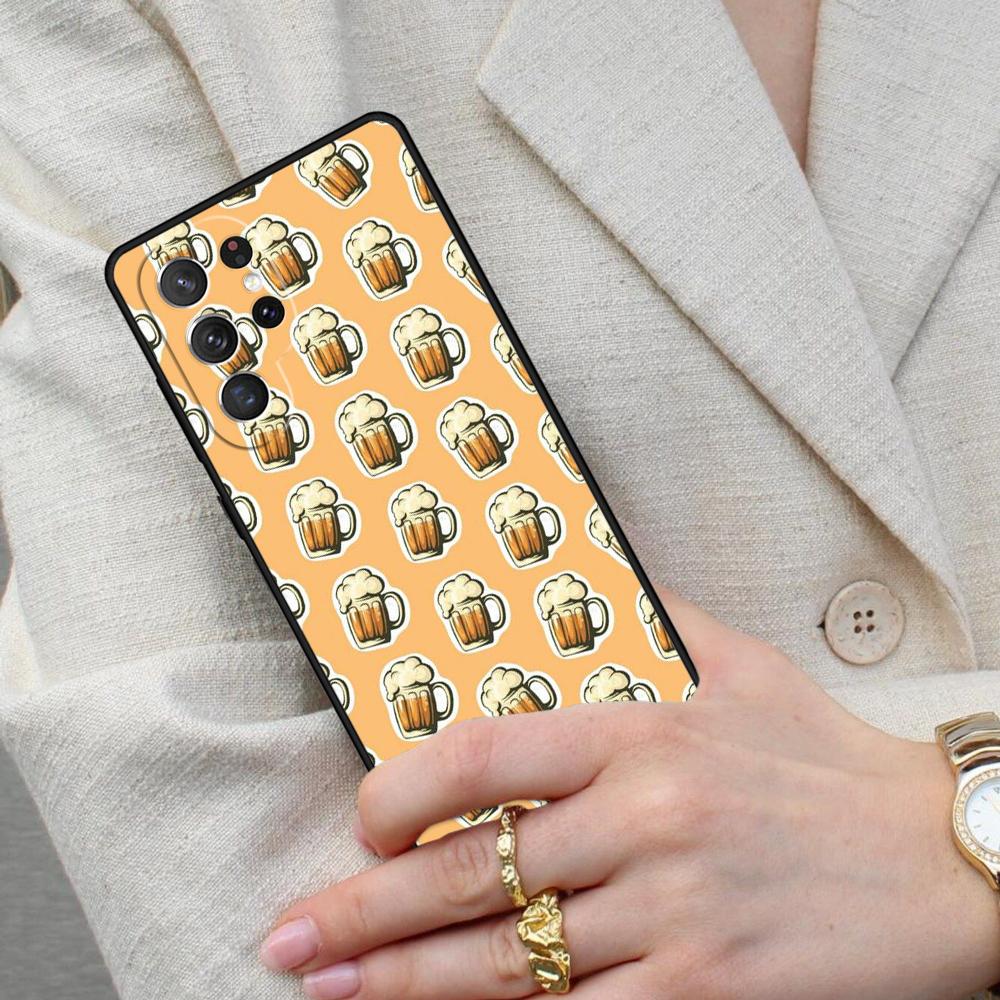 Beers Alcohol Bubble Cell Phone Case for Samsung Galaxy S26 Ultra S25 S24 S23 S22 S21 S20 Note10 Cover
