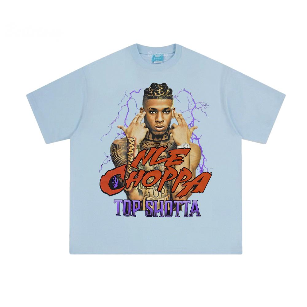 Top Shotta T-SHIRT Hip Hop Nle The Great Same As Website T SHIRT 100% Cotton Tee-shirt Summer Cotton T Shirt