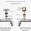 304 Stainless Steel Anti-Freeze Cold Resistant Outdoor Faucet with 4/6-Point Nozzle for Washing Machine