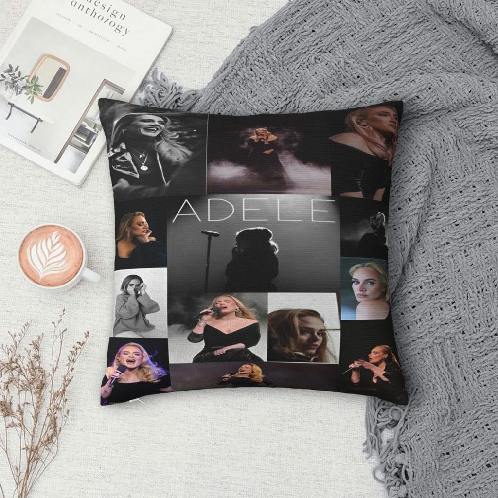 Soft and Sweet Bed Adele Singer MusicDecorations Pillowcase Accessories Pillow Cover Zippered Multiple Sizes