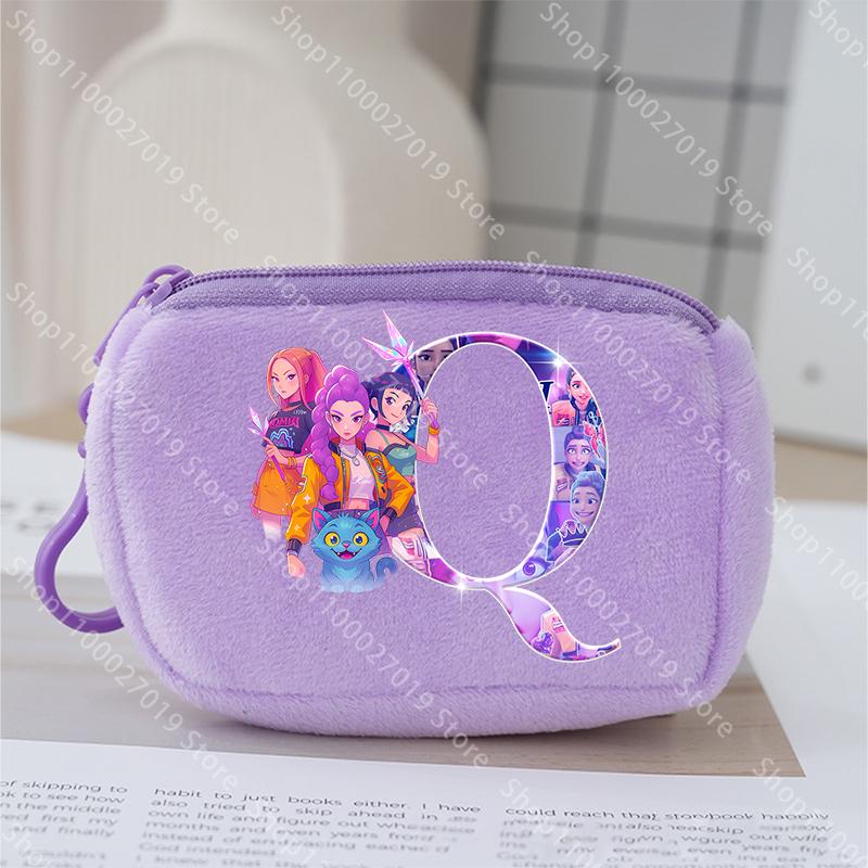 K Pop Lovci démonů Peněženka na mince pro Dětské dívky Roztomilá Přenosná peněženka Kreslené Anime Tištěný Dopis Kapsička na uložení karet Dětské dárky