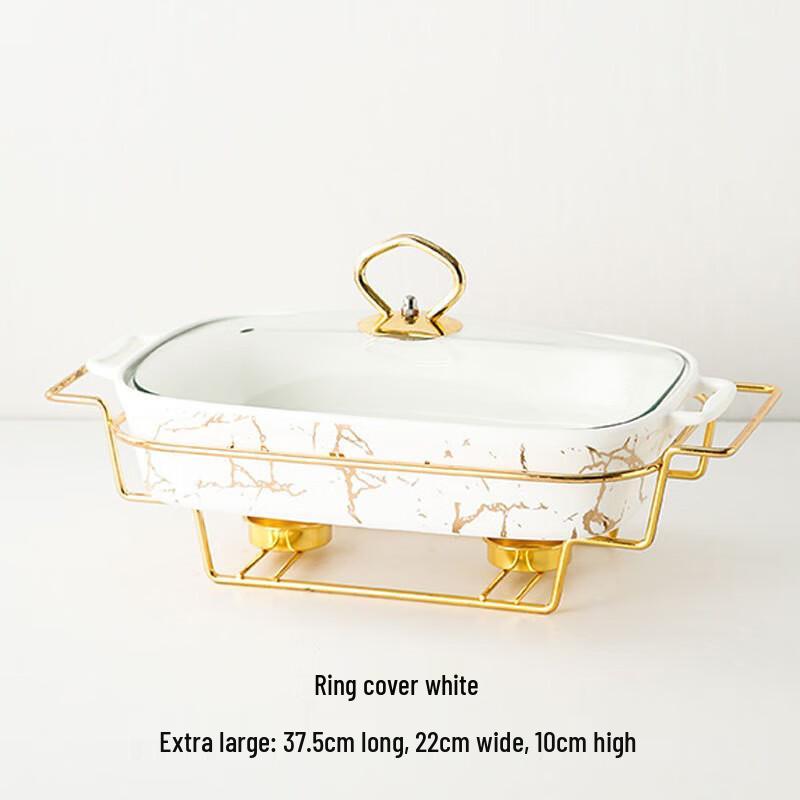 Ceramic Double-Handle Pot with Stand