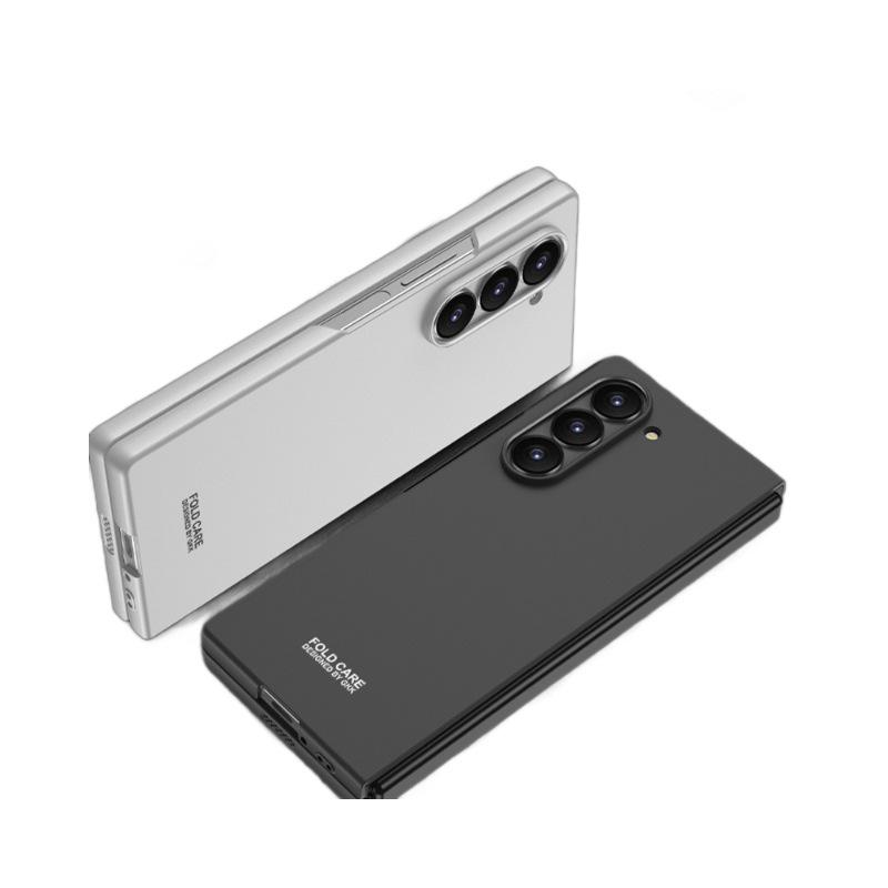 Ultra-Thin Frosted Hard Shell Phone Case for Samsung Z Fold 6 - Fashionable Solid Color Protective Cover