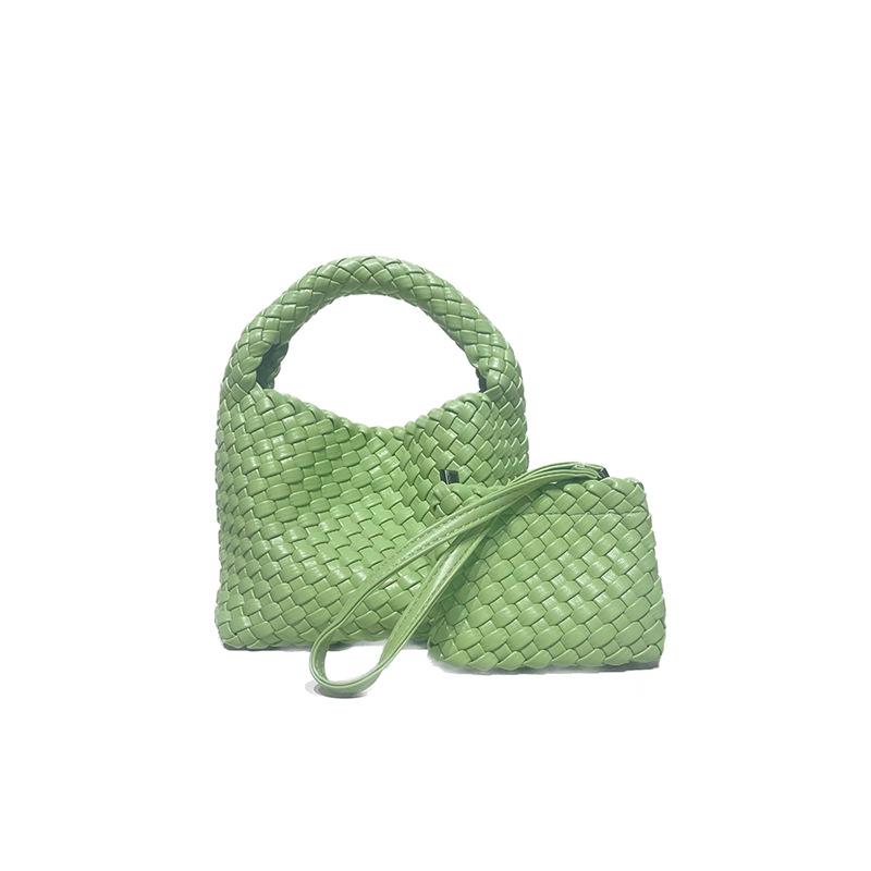 Hand-Woven Women's Summer Handbag: High-End Niche Design, Versatile for Shoulder and Vegetable Basket Style