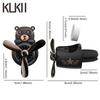 Rotating Pilot Bear Car Air Fresheners Vent Clip Ornaments Perfume Airplane Fragrance Diffuser Aroma Decorations Accessories Men