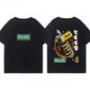 OHLINS Motorcycle Shock Absorber Modified T-shirt Clothes Casual Trendy Brand Men's Women's Car Club Crew Neck Short-sleeved Top