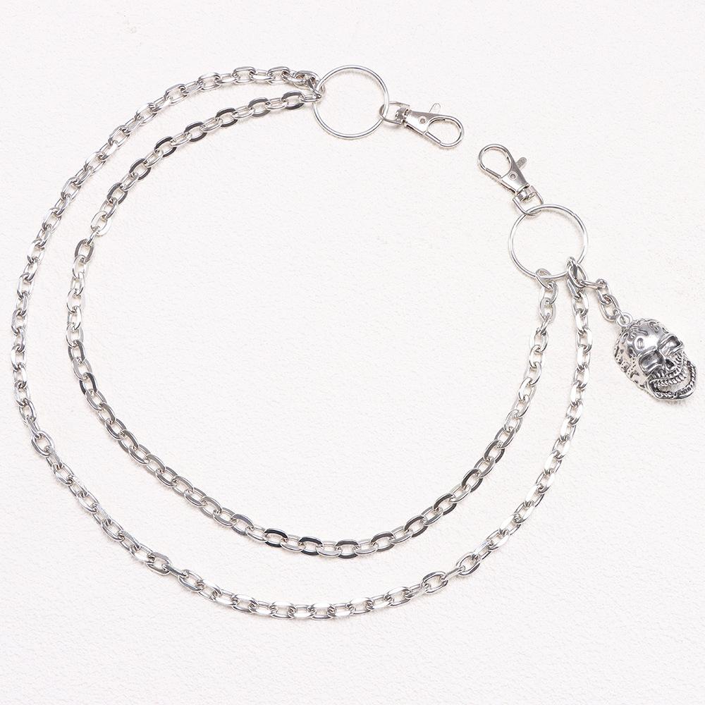 European and American Hip Hop Waist Chain, Trouser Chain, Skull Trouser Chain, Personalized Jeans Decoration