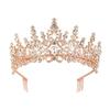 Sparkling Rhinestones Bridal Crowns with Secure Hair Comb Grip Wedding Headpiece For Bride Ceremony and Photography Props