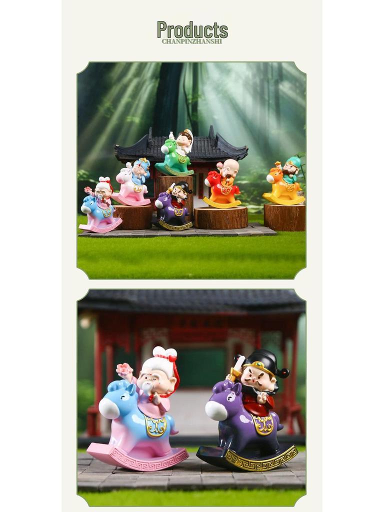 Xianma Blind Box: Trendy Resin Desktop Figurine - Cute and Fun Gift