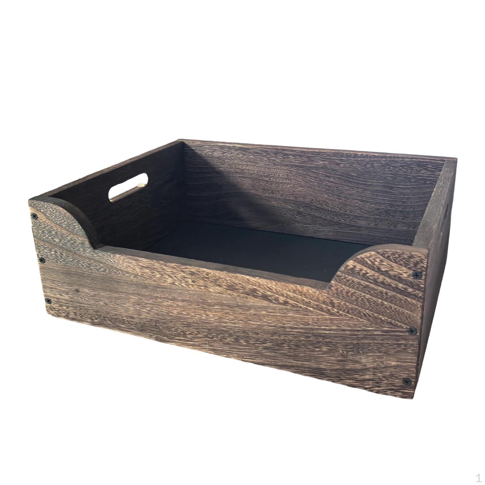 

Open Top Cat Litter Box Semi Closed Wooden Pet Supplies High Sided Pan Toilet for Dorm
