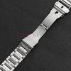 Zakrzywiony koniec Solidna Stal Nierdzewna Pasek do Zegarka dla Seiko dla Citizen dla Casio 18 20mm 22mm 24mm Czarny Metalowy Pasek Akcesoria do Zegarków
