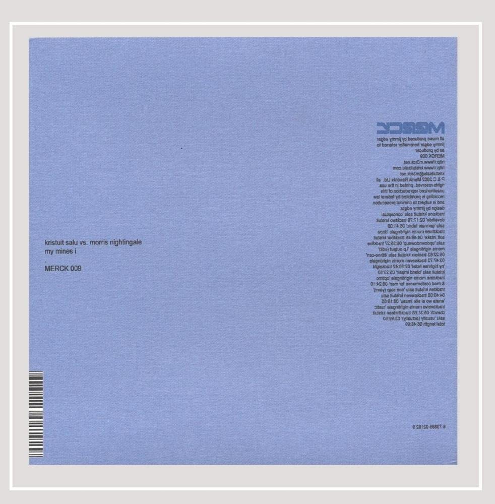

CD KRISTUIT SALU - My Mines I MERCK009 Merck 2002 US Dance & Electronica Used