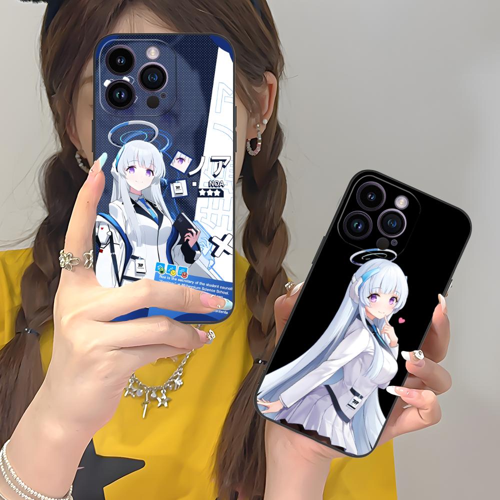 Blue Archive Ushio Noa Phone Case for iPhone 17 16 15 14 13 12 11 X XR XS 8 7 Air Pro Max Plus Mini Colorful Cover Pretty Cover