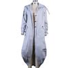 Single-Breasted Trench Coat Women Streetwear Overcoats Jackets Outwear Pocket Hooded Autumn Long Coats Trench