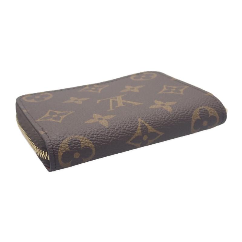 Louis Vuitton M60067 Coin Case Brown Monogram Canvas Women