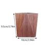 Walnut Geometric Lines Desktop Storage Pen Holders Large Capacity Pen Holder Box Nordic Style Business Pencil Organizer