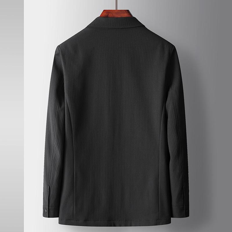 Autumn and Winter Cotton Lapel Shirt Version Jacket Solid Color Middle-aged and Young Business Leisure Thickened Jacket