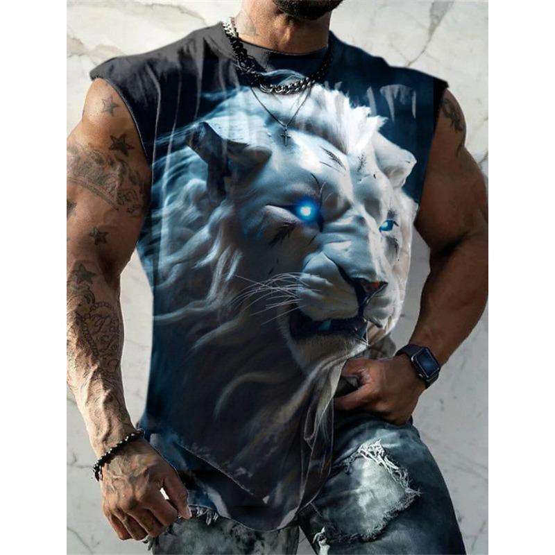 Canotta casual da uomo con scollo rotondo e comoda