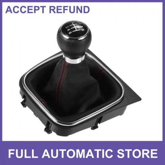 6 Speed Manual Gear Shift Knob w/ Gaiter Boot ONE  for Volkswagen Golf MK5