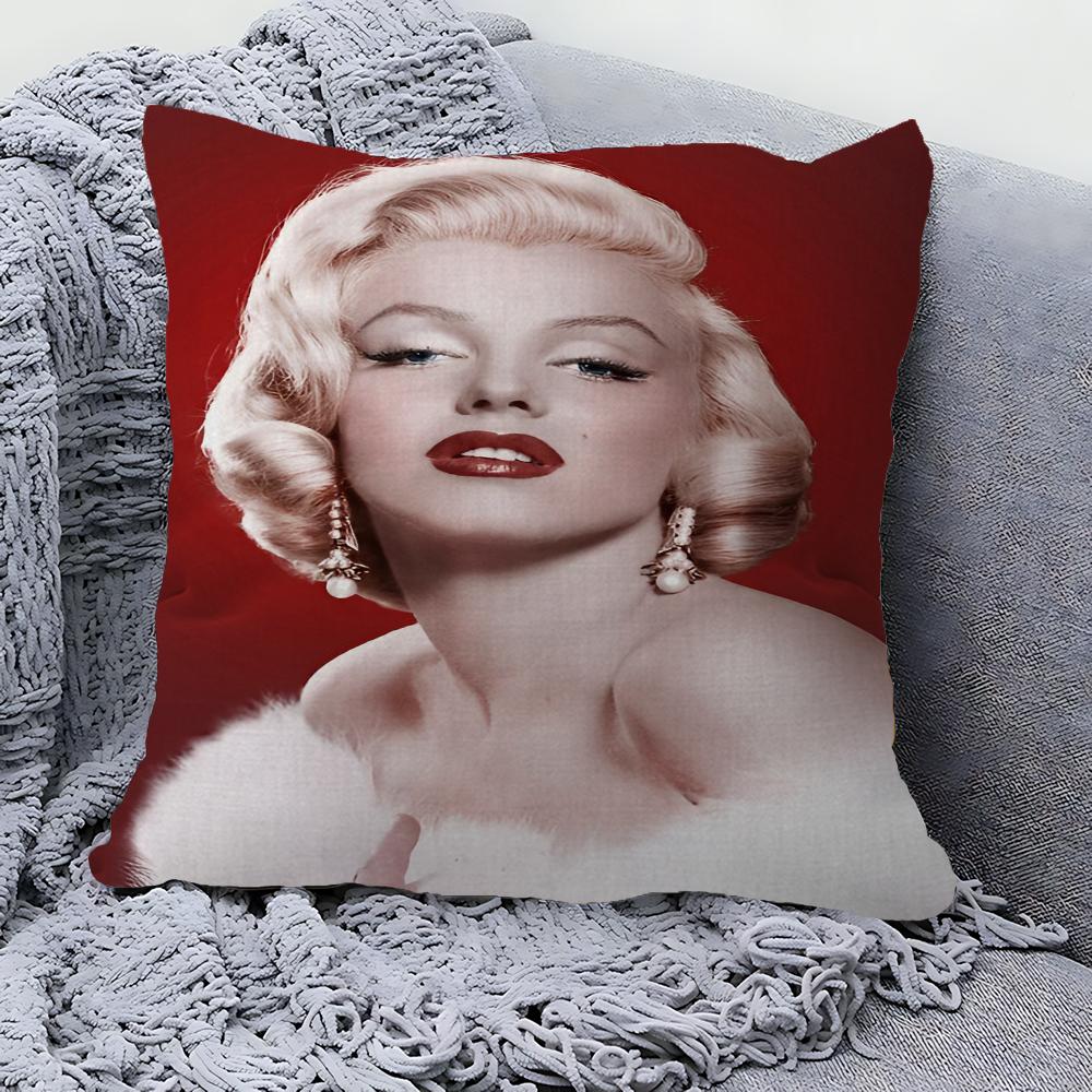 

Marilyn Monroe Cushion Cover Pillowcase Upholstery Sofa Throw Pillow Home Decor Pillowcas 40x40 cm