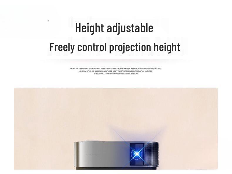 Portable Projector Tripod Stand with Pan-Tilt Tray for Home and Bedside Use