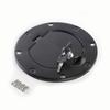For Jeep Wrangler TJ 1997 - 2006 Rampage Locking Fuel Door Cover Billet Style Locking Fuel Gas Tank Cap Cover