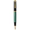 Pelikan Souvern M800 Fountain Pen, Broad Nib, Green Stripe
