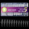 Instantly Salon Styles False Nail 504Pieces/Box Long Coffin Fake Nail Easy Fit Glamorously Nail Art for Home DIY Decors